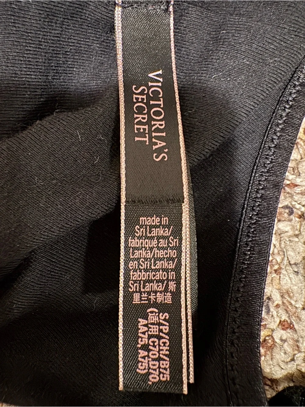 Victoria’s Secret Black Lightly Lined Wireless Sports Bra Bralette Size Small